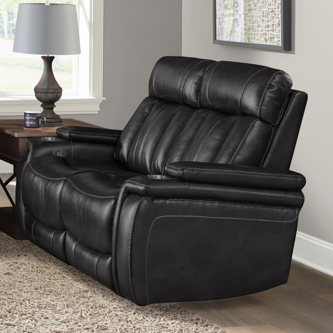 Living Royce - Midnight Power Reclining Loveseat