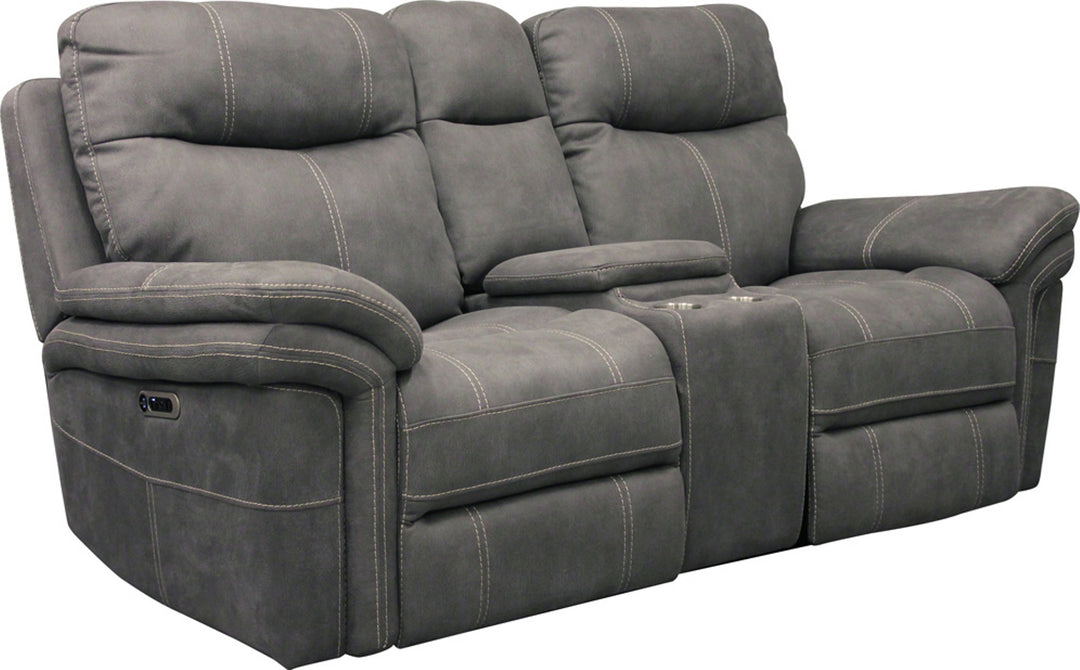 Living Mason - Carbon Power Reclining Console Loveseat