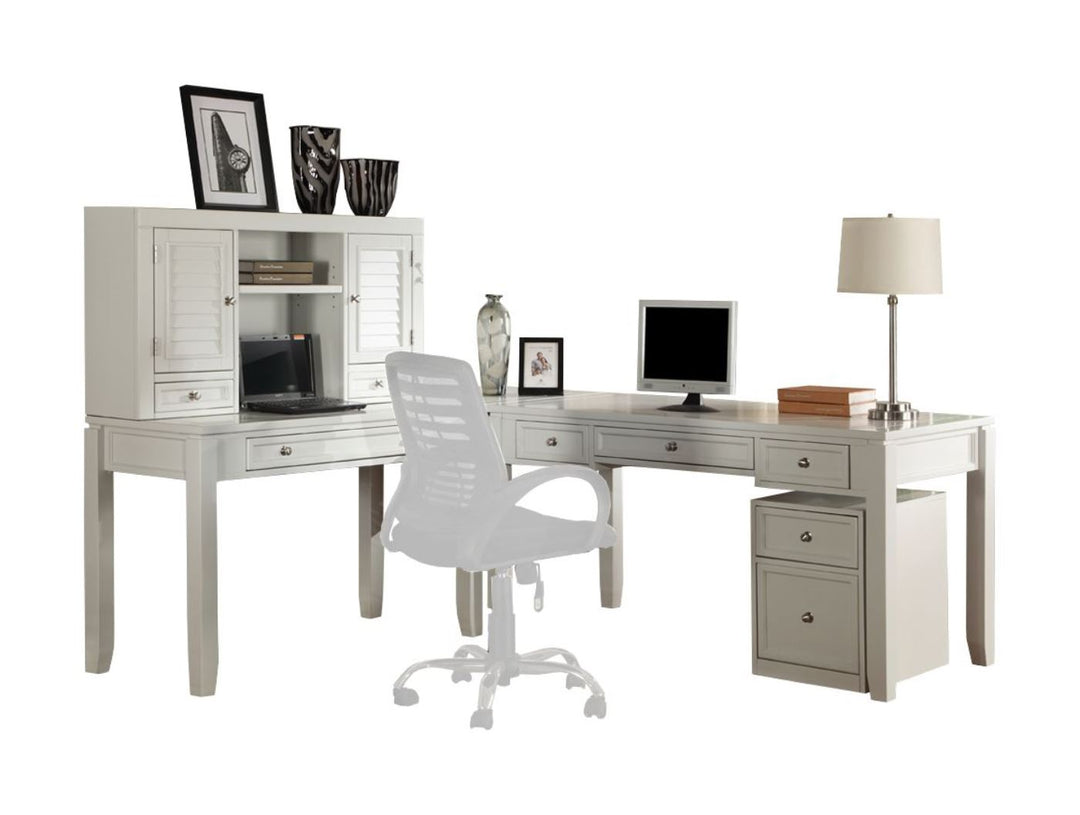 House Boca 5 Piece L Shape Desk with Lateral File and Hutch