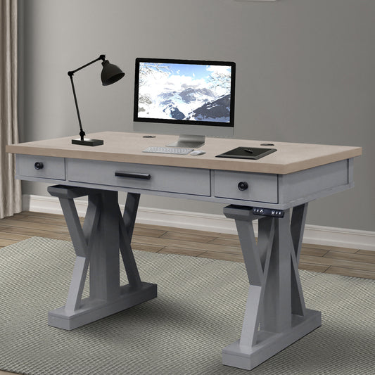 House Americana Modern - Dove 56 In. Power Lift Desk