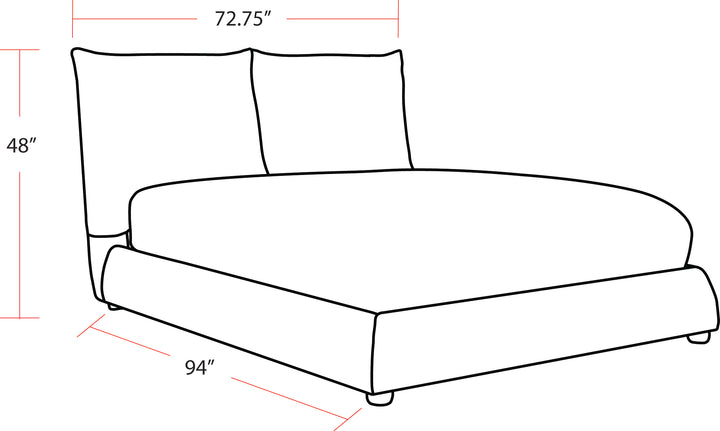 Living Sleep Cumulus - Cozy Snow Queen Bed