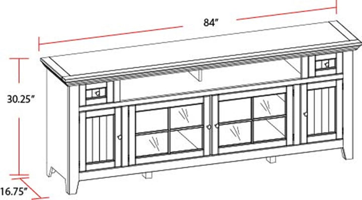 House Tidewater 84 In. TV Console