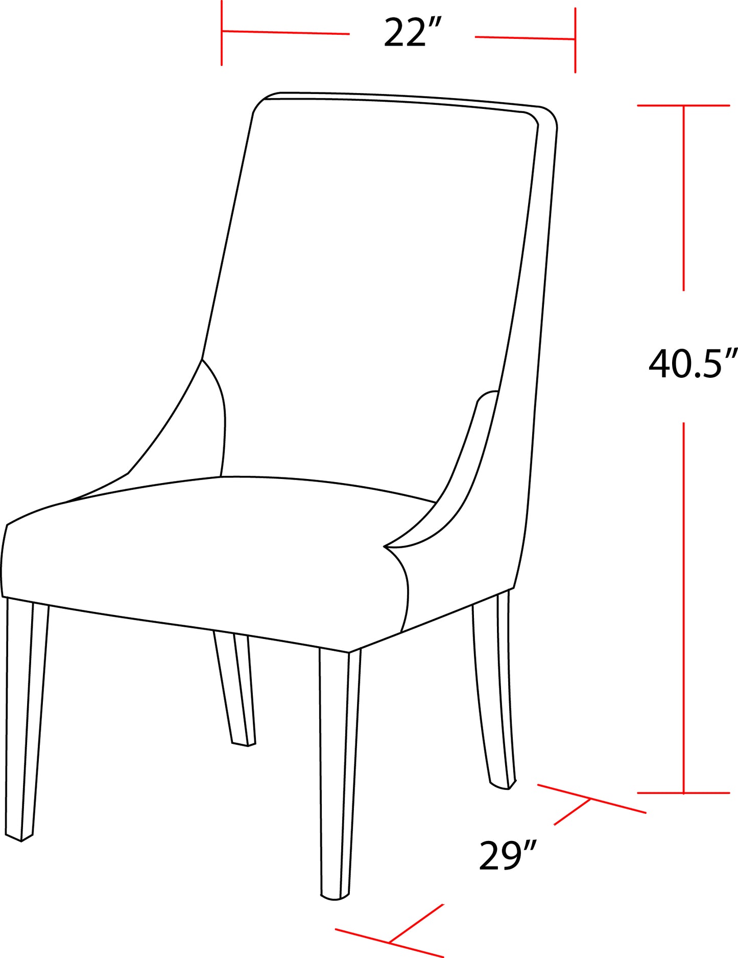 House Sierra - Copley Brown Dining Chair (2/CTN Sold in pairs)