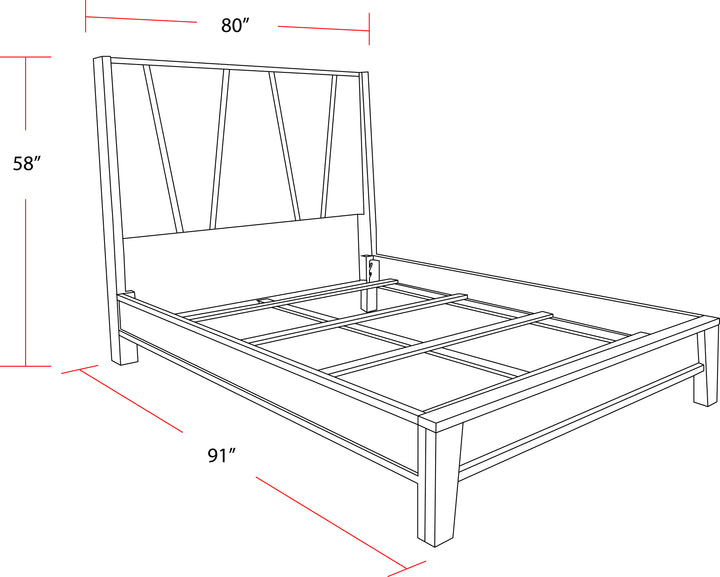 House Pure Modern Bedroom King Panel Bed