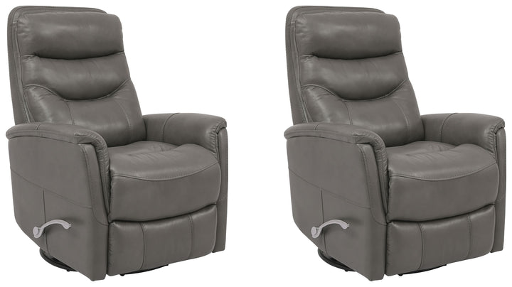 Living Gemini - Ice Swivel Glider Recliner Two Pack