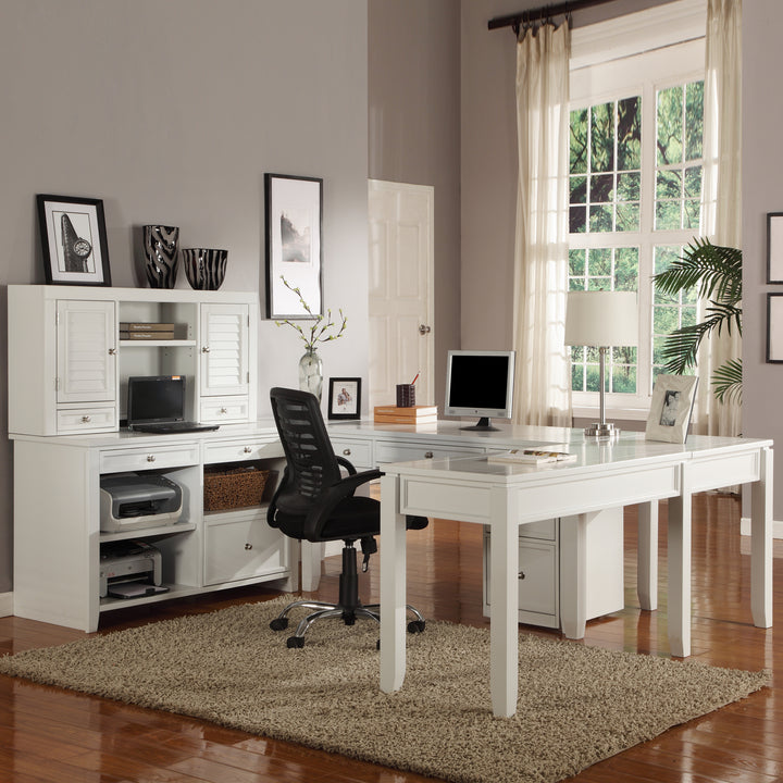 House Boca U Shape Desk with Credenza File and Hutch