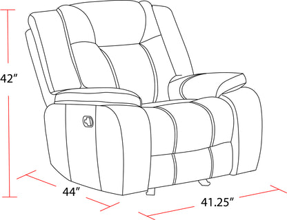 Living Blake - Desert Taupe Glider Recliner