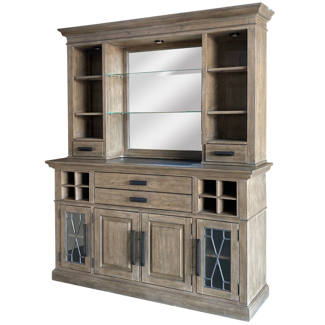 House Sundance - Sandstone 66 In. Buffet and Hutch with Quartz Insert