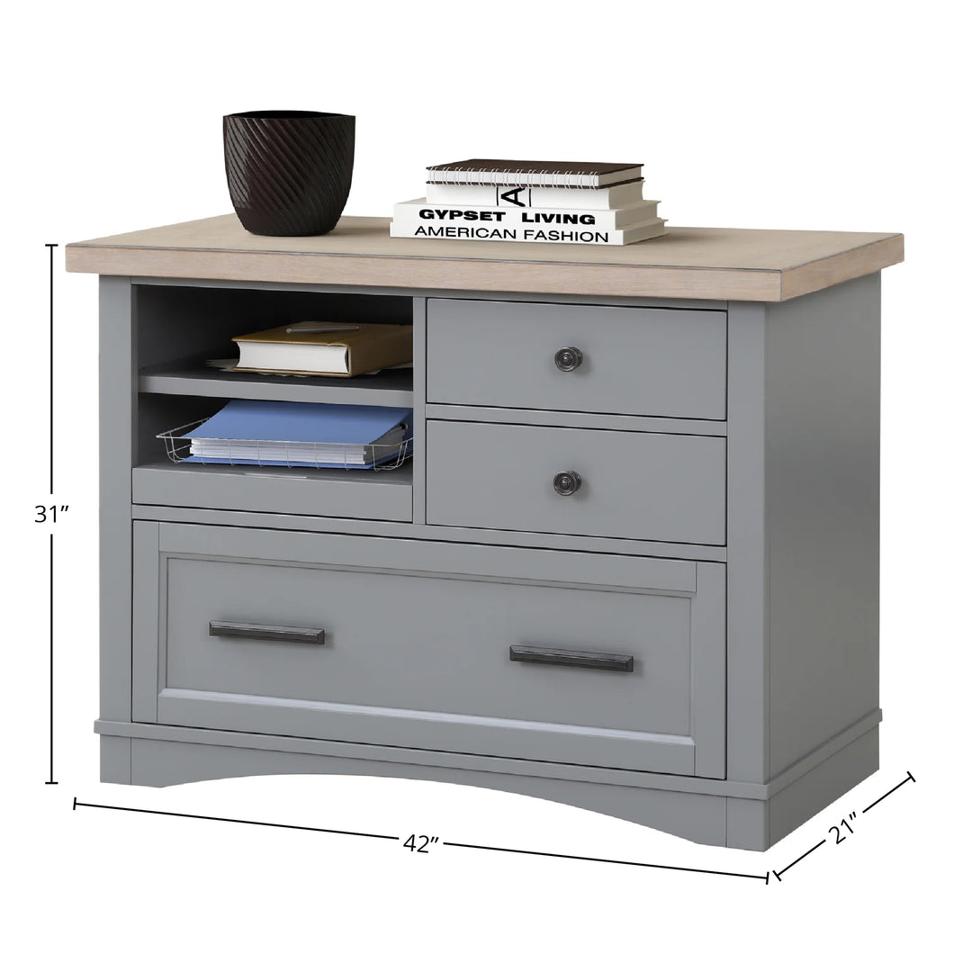 House Americana Modern - Dove Functional File with Power Center