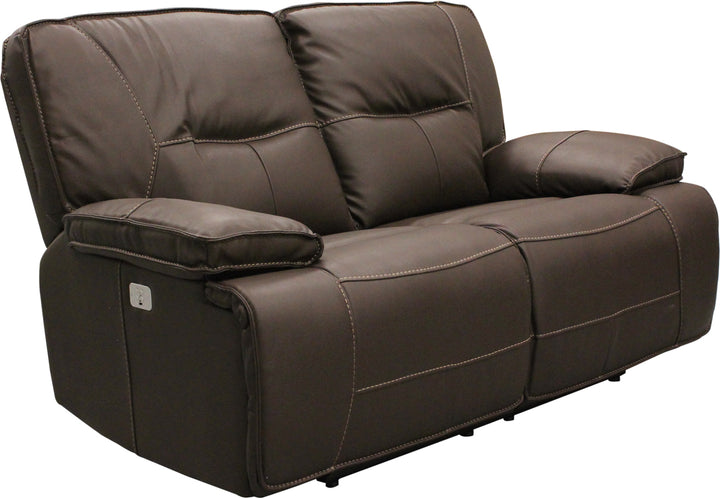 Living Spartacus - Chocolate Power Reclining Loveseat