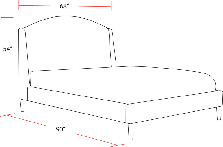 Living Sleep Crescent - Milano Snow Queen Bed