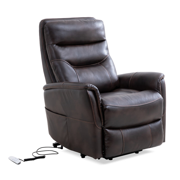 Living Gemini - Truffle Power Lift Recliner with Articulating Headrest