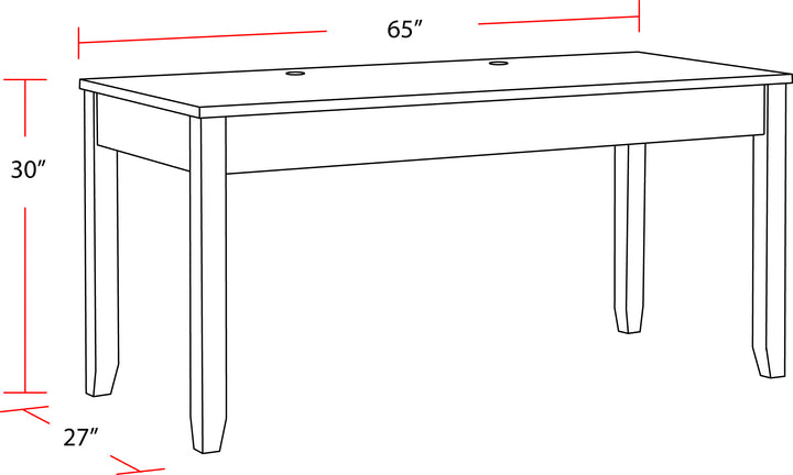 House Tempe - Grey Stone 65 In. Writing Desk