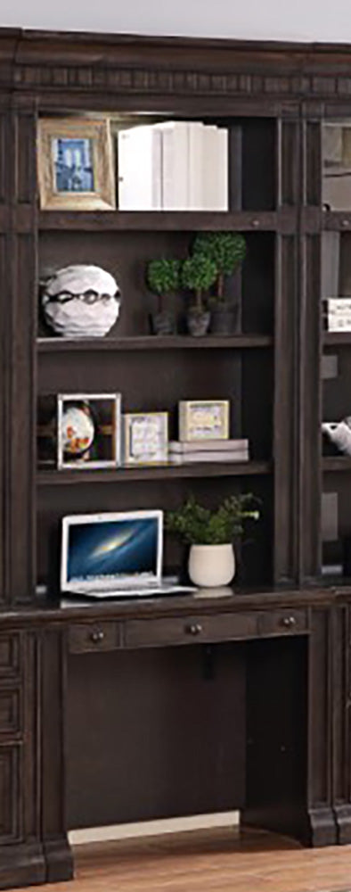 Parker House Washington Heights In-Wall Library Desk and Hutch