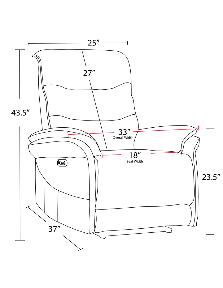 Living Prospect - Bourbon Zero Gravity Power Recliner Two Pack