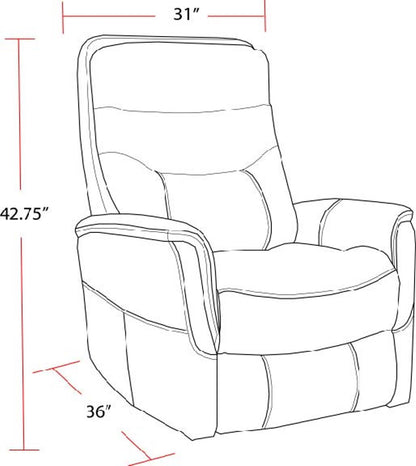 Living Gemini - Softy Azure Power Lift Recliner with Articulating Headrest Two Pack