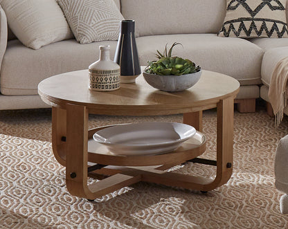 House Escape Cocktail Table Round with Shelf