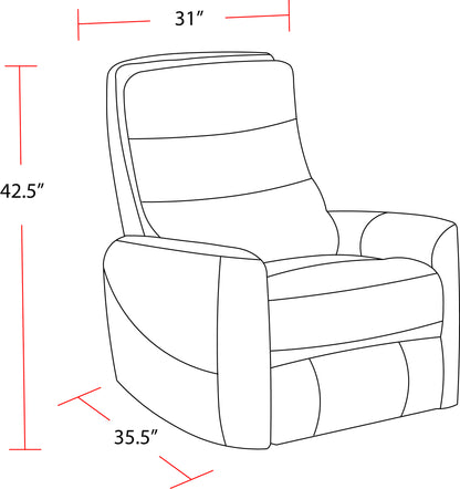 Living Hercules - Haze Swivel Glider Recliner