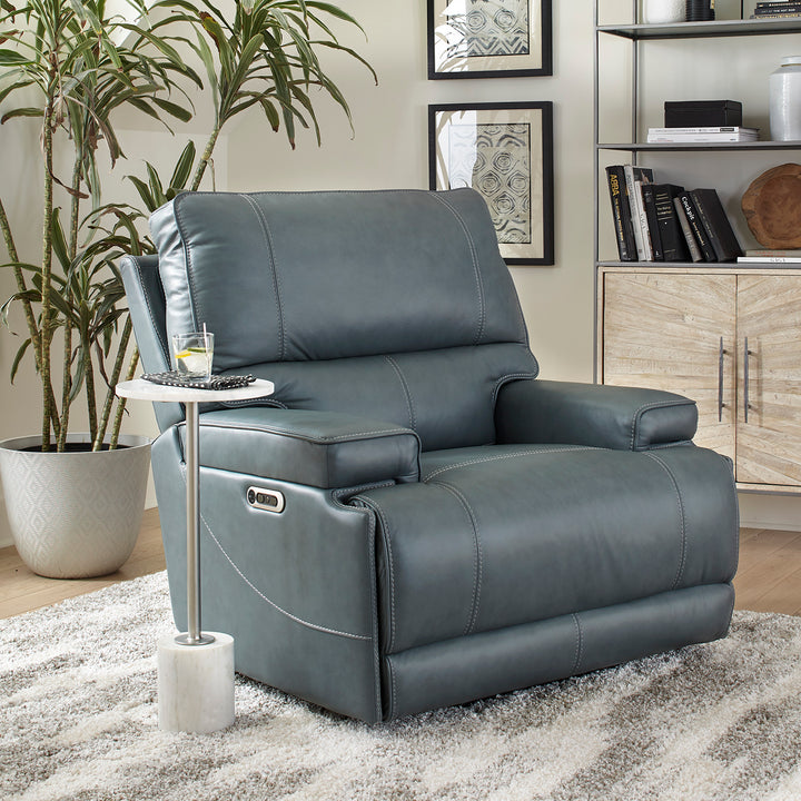 Living Whitman - Verona Azure - Powered By Freemotion Cordless Power Recliner