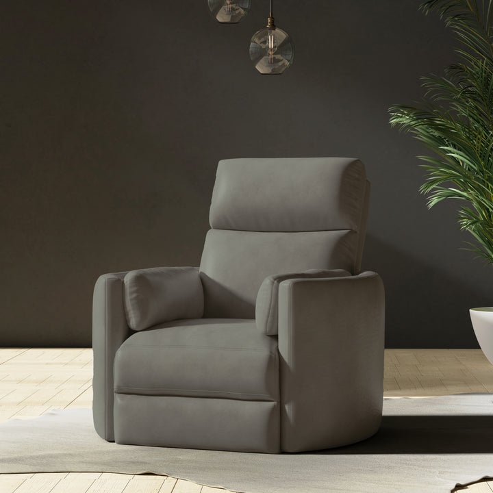 Living Radius - Florence Heron - Powered By Freemotion Cordless Power Swivel Glider Recliner Two Pack