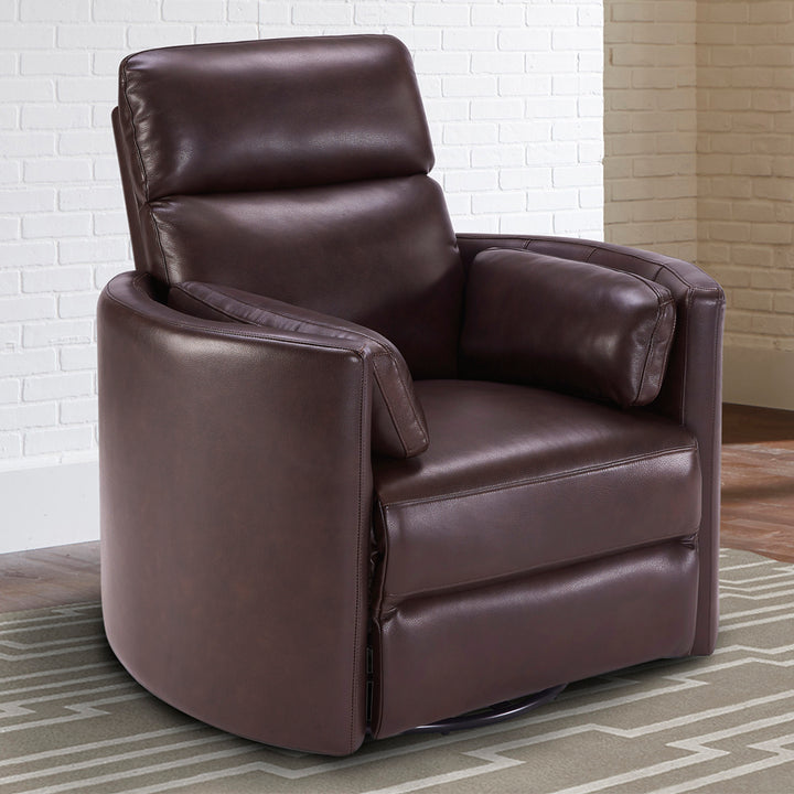 Living Radius - Florence Burgundy - Powered By Freemotion Cordless Power Swivel Glider Recliner Two Pack