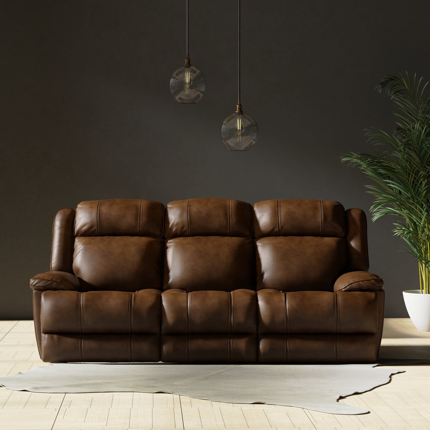 Living Eclipse - Florence Brown Power Reclining Sofa