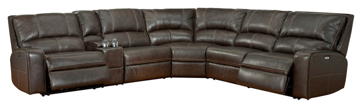 Living Swift - Twilight 6 Piece Modular Power Reclining Sectional with Power Adjustable Headrests