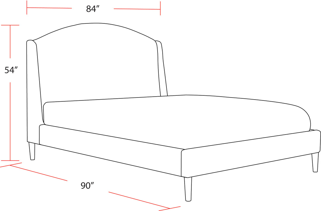 Living Sleep Crescent - Milano Snow King Bed