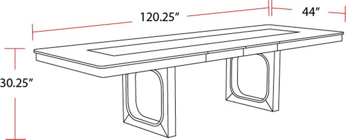 House Escape - Dining 84 In. Extendable Dining Table