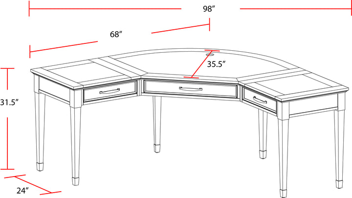 House Shoreham - Medium Roast Boomerang Desk