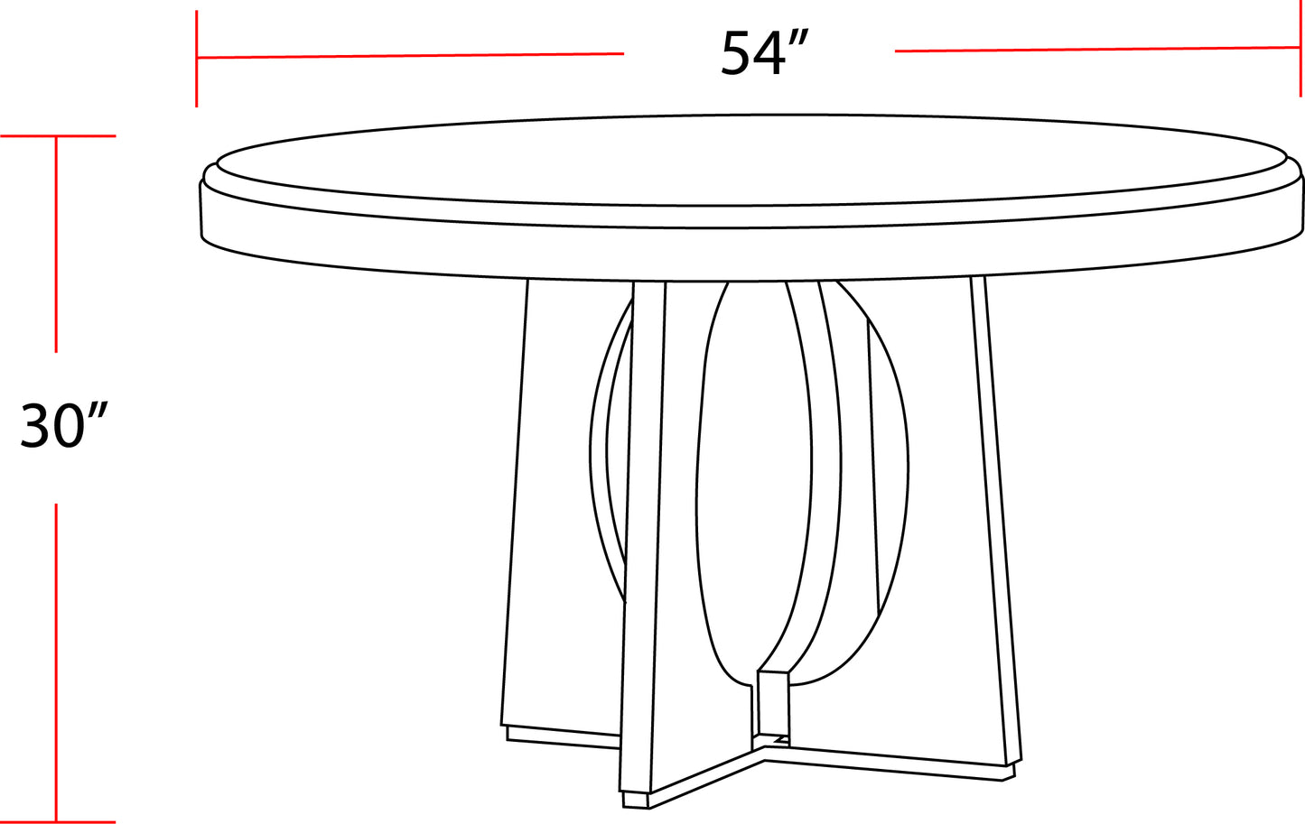 House Escape - Dining 54" Round Table with buffet server & 4 barrel chairs