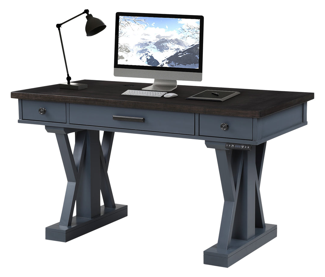 House Americana Modern - Denim 56 In. Power Lift Desk