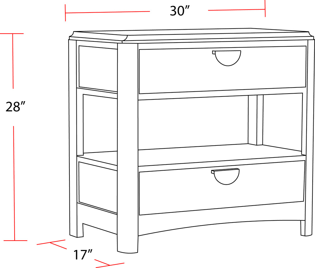 House Escape - Bedroom 2 Drawer Nightstand