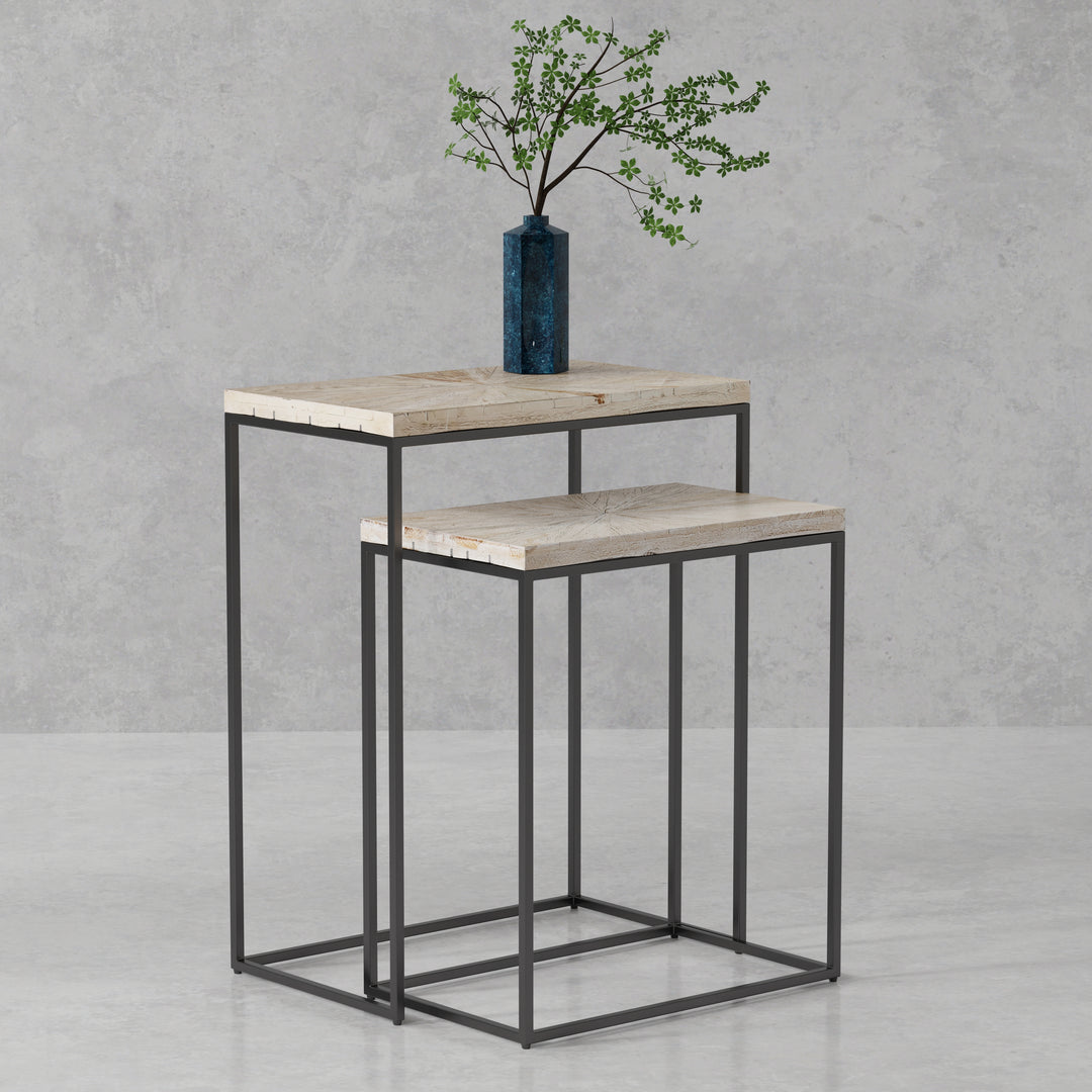 House Crossings Monaco Chairside Nesting Table