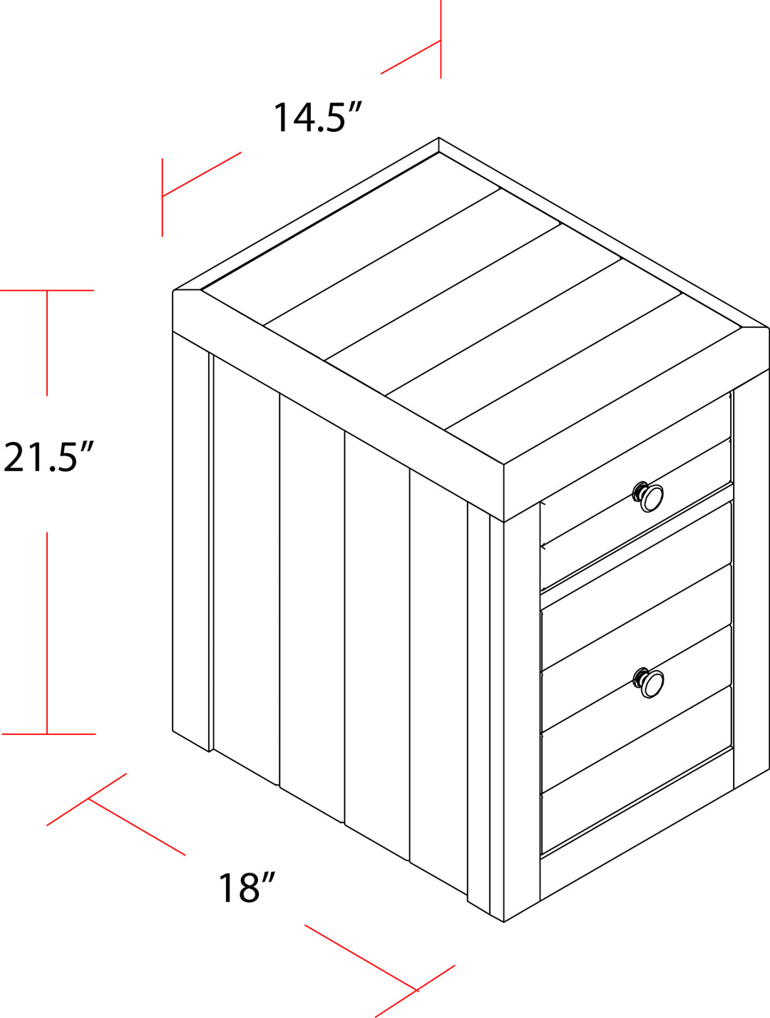 House Tempe - Grey Stone Rolling File Cabinet