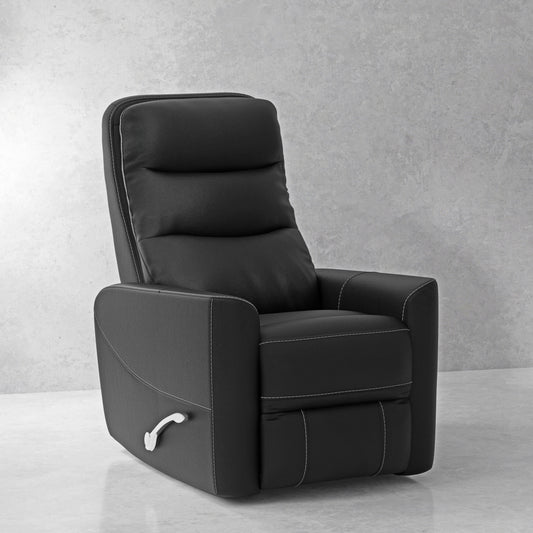 Living Hercules - Black Swivel Glider Recliner Two Pack