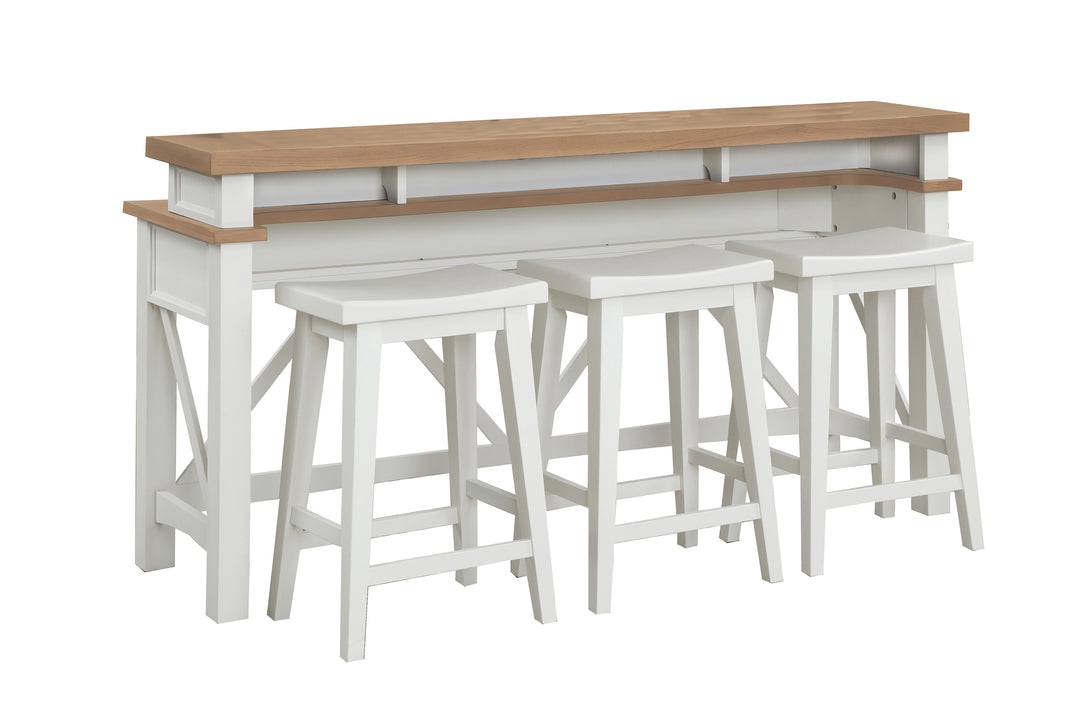 House Americana Modern - Cotton Everywhere Console with 3 Stools