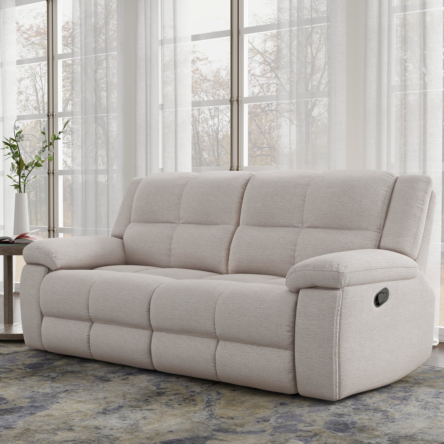 Living Buster - Opal Taupe Manual Sofa