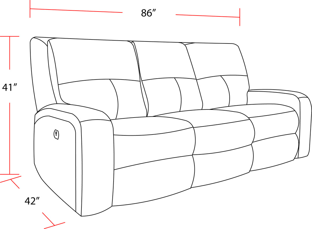 Living Polaris - Kahlua Power Reclining Sofa