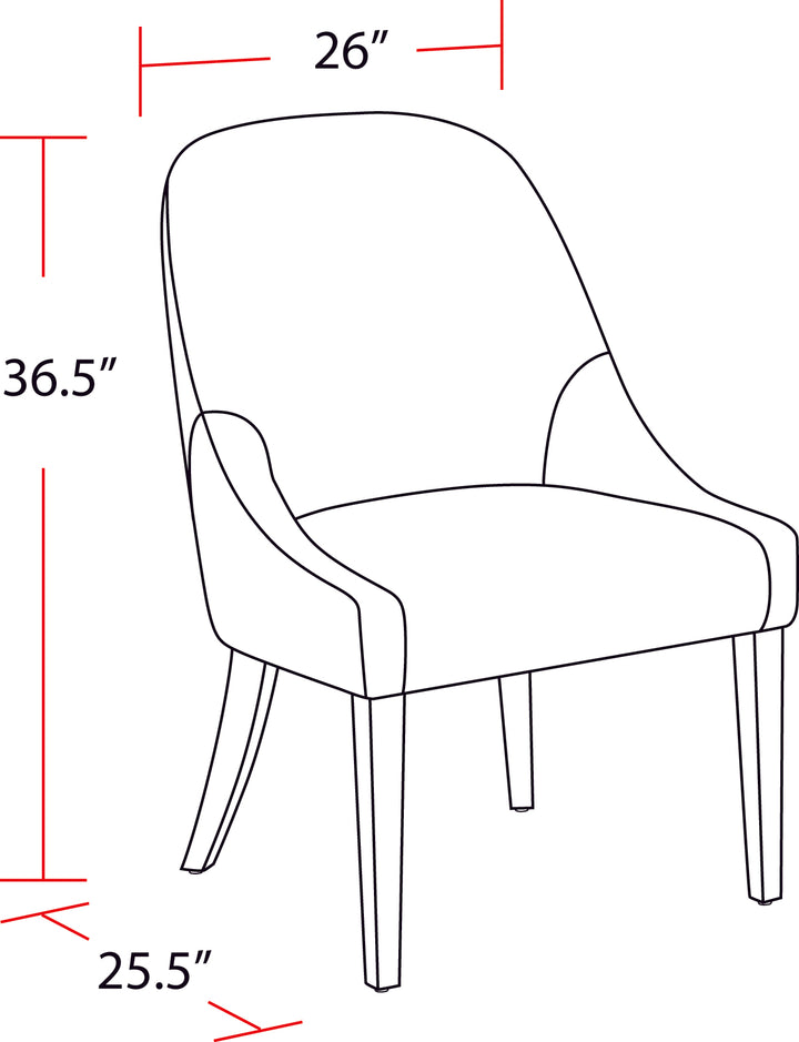 House Pure Modern Dining Upholstered Armless Side Chair