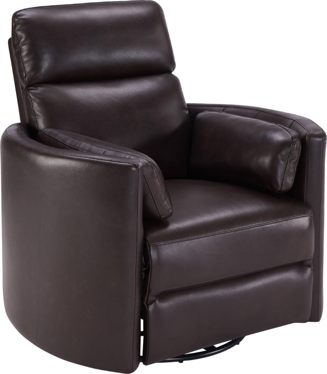 Living Radius - Florence Brown - Powered By Freemotion Cordless Power Swivel Glider Recliner