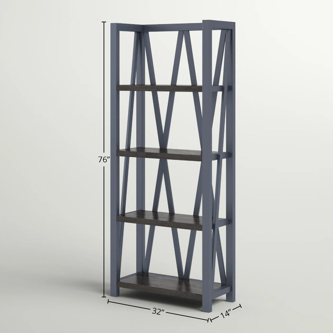 House Americana Modern - Denim Etagere Bookcase