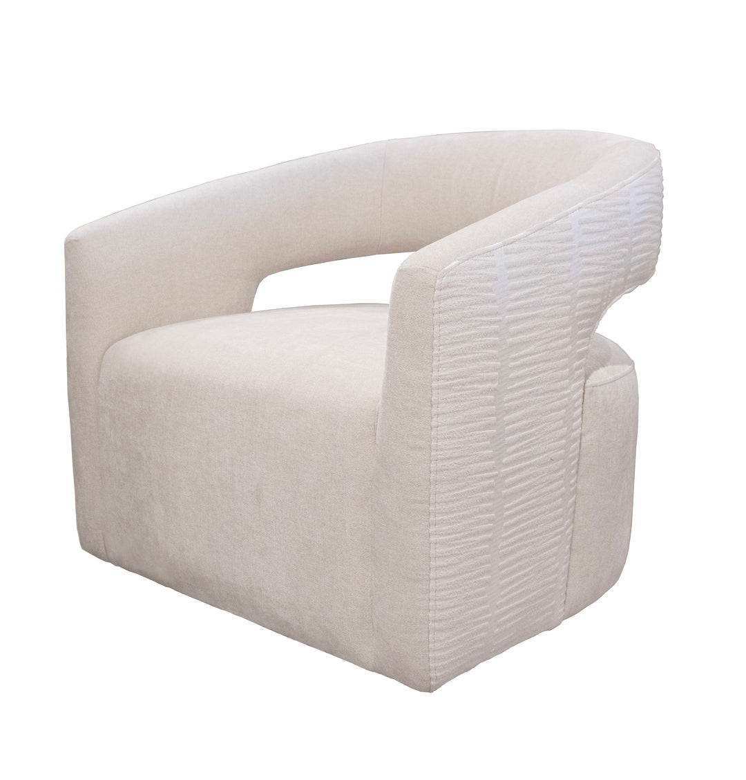 Living Orbit - Elise Natural Open Back Accent Chair