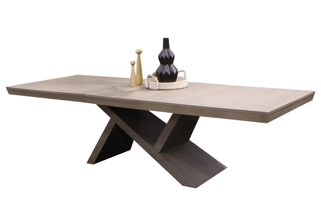 House Pure Modern Dining 88 In. Pedestal Table with 24 In. Butterfly Top