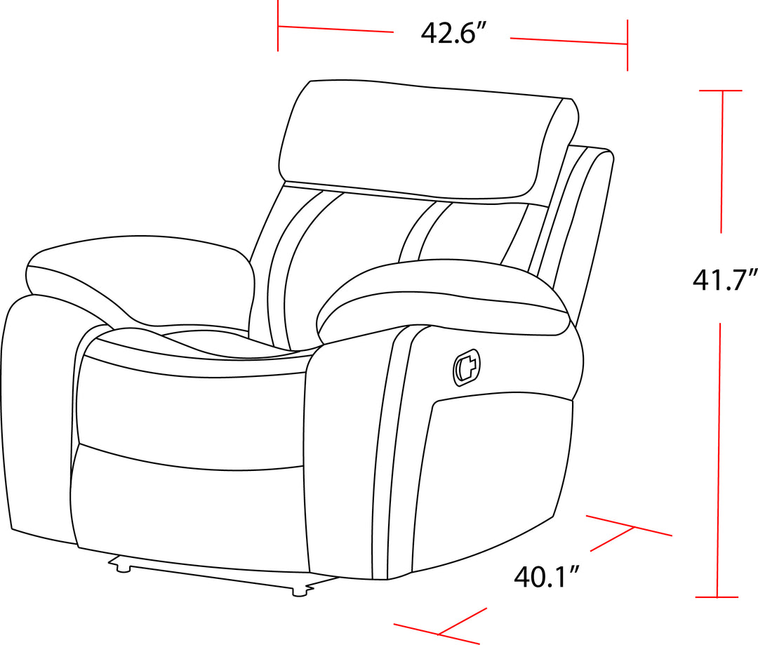 Living Theon - Stokes Toffee Glider Recliner