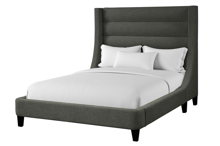 Living Sleep Jacob - Luxe Dark Grey Queen Bed