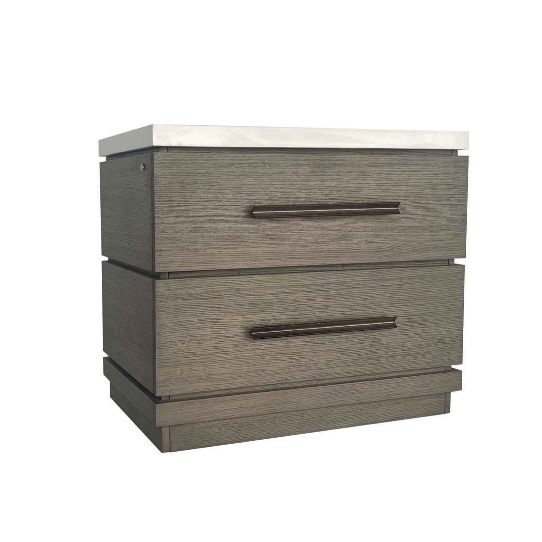 House Pure Modern Bedroom 2 Drawer Nightstand