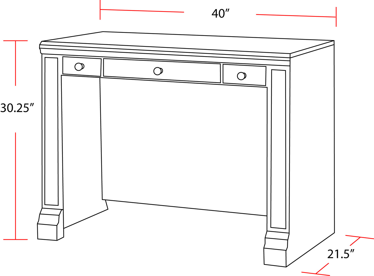 House Washington Heights Library Desk