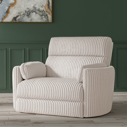 Living Radius Xl - Mega Ivory Extra Wide Power Glider Recliner