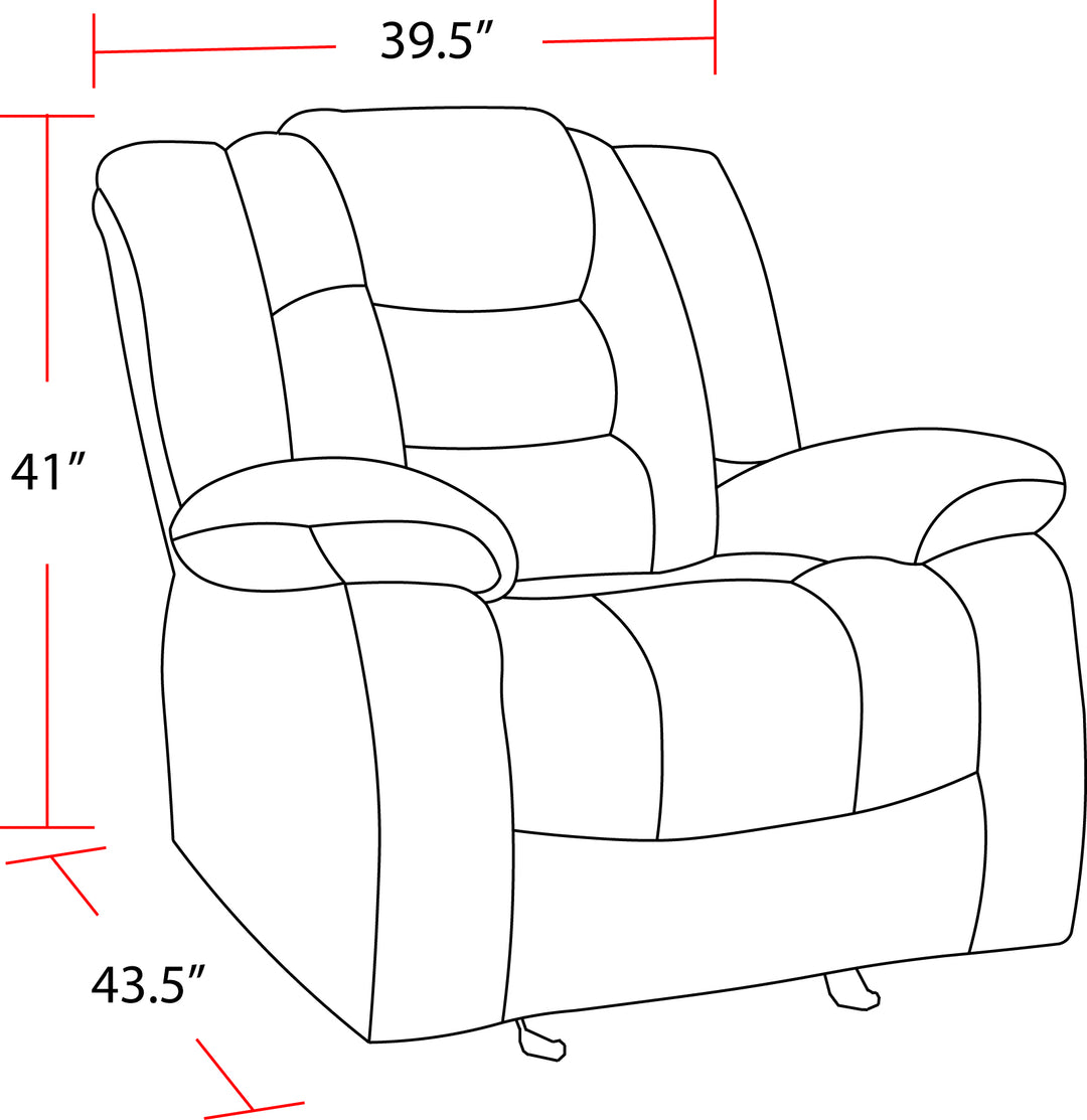 Living Bolton - Misty Storm Glider Recliner